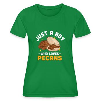 Pecannüsse Nüsse Geschenk - Frauen Funktions-T-Shirt - Kelly Green - Vorne - AI Model Female 172 dark (172cm)