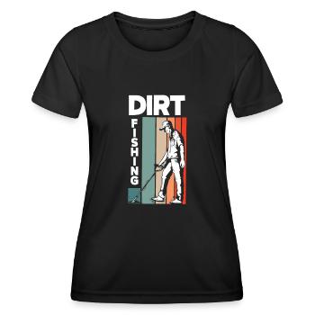 Détecteur de métaux à sondage amusant - T-shirt sport Femme - noir - Devant - AI Model Female 172 light (172cm)