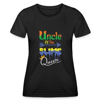 Onkel Von Schleimmädchen Liebe Schleimliebhaber Bunt - Frauen Funktions-T-Shirt - Schwarz - Vorne - AI Model Female 172 light (172cm)