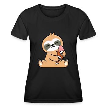 Jambon - T-shirt sport Femme - noir - Devant - AI Model Female 172 light (172cm)