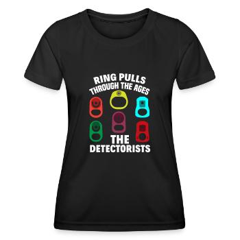 Détecteur de métaux à sondage amusant - T-shirt sport Femme - noir - Devant - AI Model Female 172 light (172cm)
