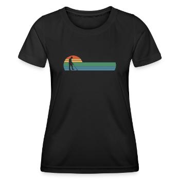 Détecteur de métaux à sondage amusant - T-shirt sport Femme - noir - Devant - AI Model Female 172 light (172cm)