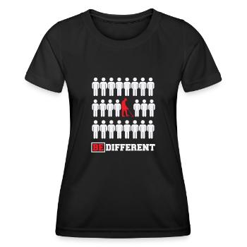 Détecteur de métaux à sondage amusant - T-shirt sport Femme - noir - Devant - AI Model Female 172 light (172cm)