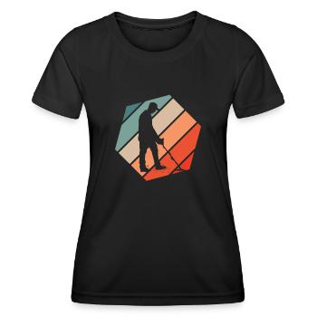 Détecteur de métaux à sondage amusant - T-shirt sport Femme - noir - Devant - AI Model Female 172 light (172cm)