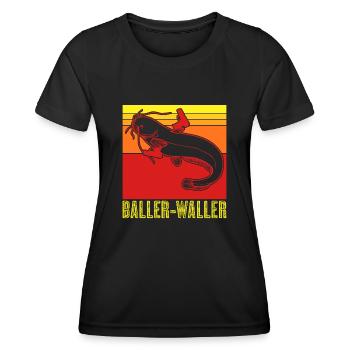 Waller Angel Pêcheur Pêcheur Pêche - T-shirt sport Femme - noir - Devant - AI Model Female 172 light (172cm)
