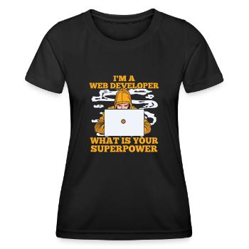Web Developer Web Developer Zool - Women's Functional T-Shirt - black - Front - AI Model Female 172 light (172cm)