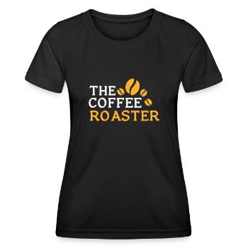 Kafffee Rösten Geschenk - Frauen Funktions-T-Shirt - Schwarz - Vorne - AI Model Female 172 light (172cm)