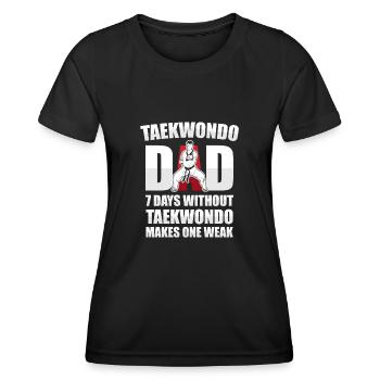 Taekwondo Père Taekwondo - T-shirt sport Femme - noir - Devant - AI Model Female 172 light (172cm)