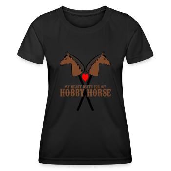 Hobby Horse Rider Riding Hobbyhorse - Women's Functional T-Shirt - black - Front - AI Model Female 172 light (172cm)