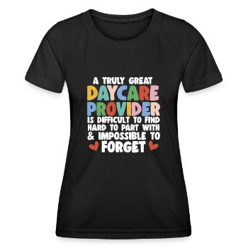 Childcare Teacher Educator - Women's Functional T-Shirt - black - Front - AI Model Female 172 light (172cm)