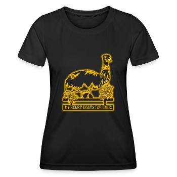 Emu Australia Emus - Women's Functional T-Shirt - black - Front - AI Model Female 172 light (172cm)