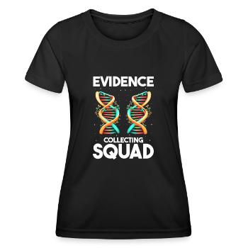 Forensische Kriminologie und Tatort-Ermittler - Frauen Funktions-T-Shirt - Schwarz - Vorne - AI Model Female 172 light (172cm)