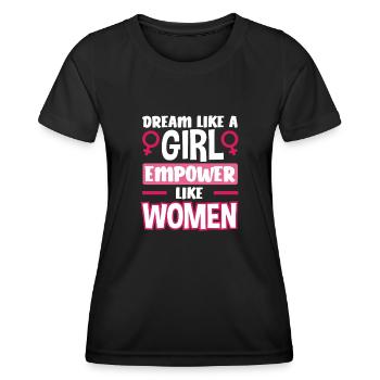 Feminismus Feministin - Frauen Funktions-T-Shirt - Schwarz - Vorne - AI Model Female 172 light (172cm)