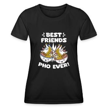 Drôle de meilleurs amis Pho Ever Pho Pun pour les vietnamiens - T-shirt sport Femme - noir - Devant - AI Model Female 172 light (172cm)