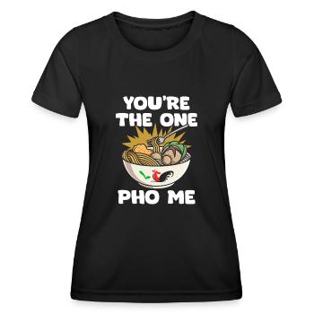 C’est drôle que tu sois le seul Pho Me Pho Pun pour les Vietnamiens - T-shirt sport Femme - noir - Devant - AI Model Female 172 light (172cm)