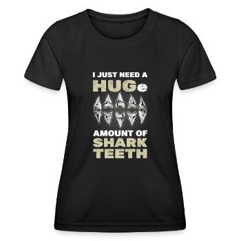Ich brauche einfach eine riesige Menge an - Frauen Funktions-T-Shirt - Schwarz - Vorne - AI Model Female 172 light (172cm)