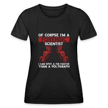 Forensische Kriminologie und Tatort-Ermittler - Frauen Funktions-T-Shirt - Schwarz - Vorne - AI Model Female 172 light (172cm)
