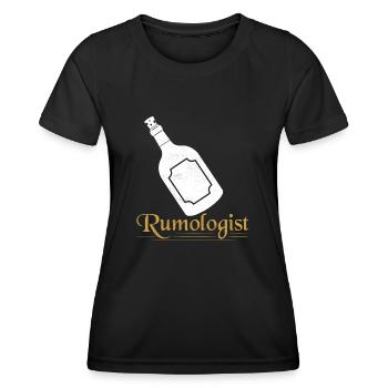 Rumologist Rum Caribbean Alcohol - Frauen Funktions-T-Shirt - Schwarz - Vorne - AI Model Female 172 light (172cm)
