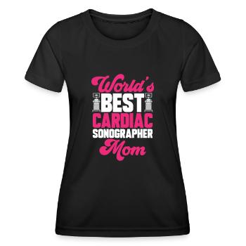 Kardiologe Medizinische Sonographie Ultraschall - Frauen Funktions-T-Shirt - Schwarz - Vorne - AI Model Female 172 light (172cm)