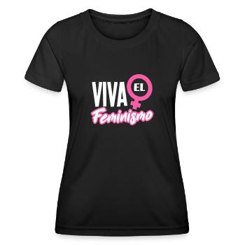 Feminismus Feministin - Frauen Funktions-T-Shirt - Schwarz - Vorne - AI Model Female 172 light (172cm)