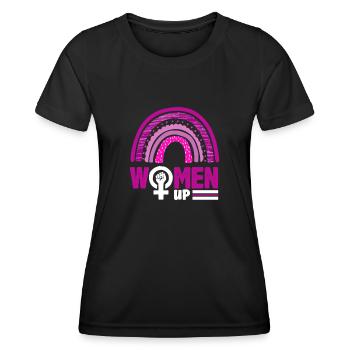 Feminismus Feministin - Frauen Funktions-T-Shirt - Schwarz - Vorne - AI Model Female 172 light (172cm)