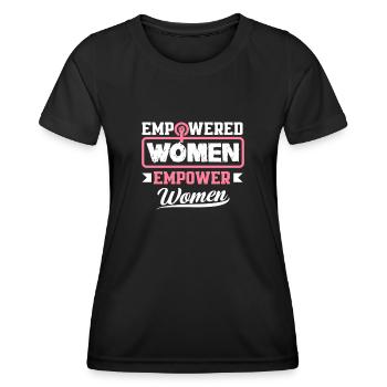Feminismus Feministin - Frauen Funktions-T-Shirt - Schwarz - Vorne - AI Model Female 172 light (172cm)