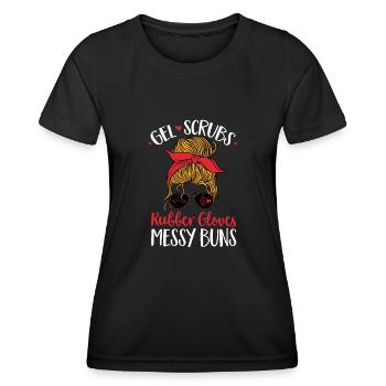Kardiologe Medizinische Sonographie Ultraschall - Frauen Funktions-T-Shirt - Schwarz - Vorne - AI Model Female 172 light (172cm)