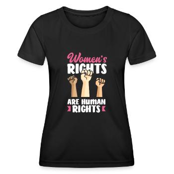 Feminismus Feministin - Frauen Funktions-T-Shirt - Schwarz - Vorne - AI Model Female 172 light (172cm)