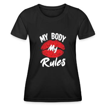 Feminismus Feministin - Frauen Funktions-T-Shirt - Schwarz - Vorne - AI Model Female 172 light (172cm)