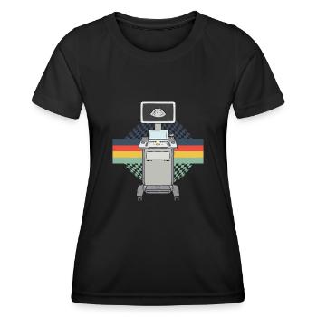 Kardiologe Medizinische Sonographie Ultraschall - Frauen Funktions-T-Shirt - Schwarz - Vorne - AI Model Female 172 light (172cm)
