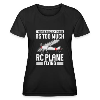 Modèle d’avion télécommandé - T-shirt sport Femme - noir - Devant - AI Model Female 172 light (172cm)