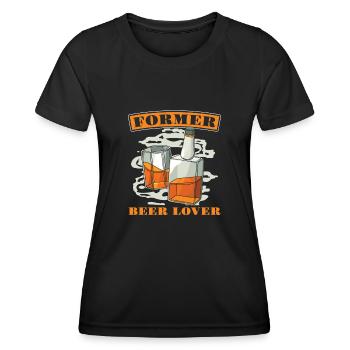 Amateurs de whisky - T-shirt sport Femme - noir - Devant - AI Model Female 172 light (172cm)