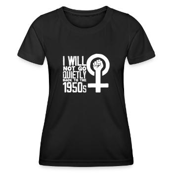 Feminismus Feministin - Frauen Funktions-T-Shirt - Schwarz - Vorne - AI Model Female 172 light (172cm)