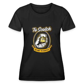 Whisky Whiskey Lustig - Frauen Funktions-T-Shirt - Schwarz - Vorne - AI Model Female 172 light (172cm)