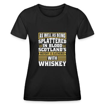 Whisky Whiskey Schottland - Frauen Funktions-T-Shirt - Schwarz - Vorne - AI Model Female 172 light (172cm)