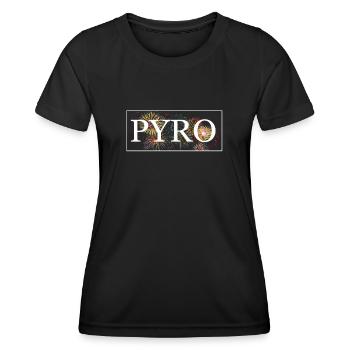 PYRO Firework - Frauen Funktions-T-Shirt - Schwarz - Vorne - AI Model Female 172 light (172cm)