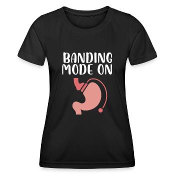 Banding mode on gastric banding - Women's Functional T-Shirt - black - Front - AI Model Female 172 light (172cm)