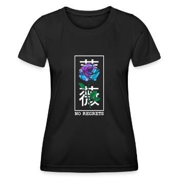Pas de regrets Rose - T-shirt sport Femme - noir - Devant - AI Model Female 172 light (172cm)