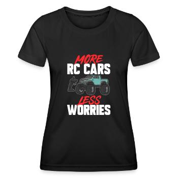 RC Car Ferngesteuertes Auto - Frauen Funktions-T-Shirt - Schwarz - Vorne - AI Model Female 172 light (172cm)
