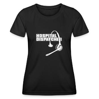 Emergency call control center operations center - Women's Functional T-Shirt - black - Front - AI Model Female 172 light (172cm)