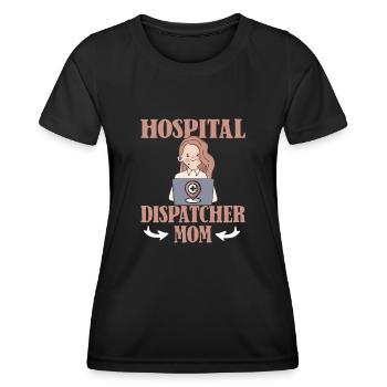 Emergency call control center operations center mother - Women's Functional T-Shirt - black - Front - AI Model Female 172 light (172cm)
