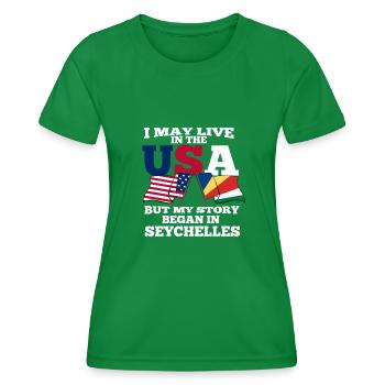 Seychelles - T-shirt sport Femme - vert - Devant - AI Model Female 172 dark (172cm)