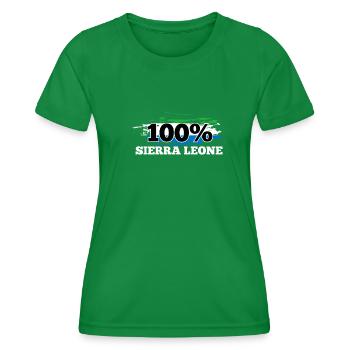 Sierra Leone - Women's Functional T-Shirt - kelly green - Front - AI Model Female 172 dark (172cm)