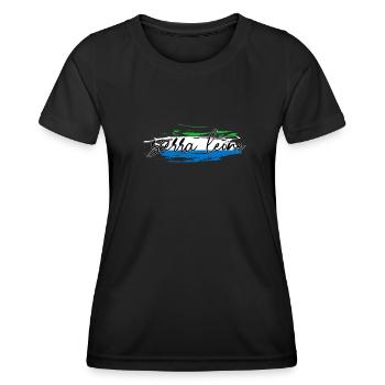 Sierra Leone - Frauen Funktions-T-Shirt - Schwarz - Vorne - AI Model Female 172 light (172cm)