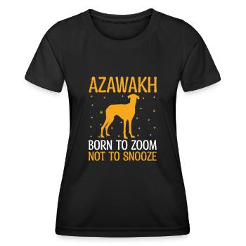 Azawakh Dog Owner Arabian Greyhound Tuareg Sloughi - T-shirt sport Femme - noir - Devant - AI Model Female 172 light (172cm)