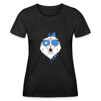 Somalie - T-shirt sport Femme - noir - Devant - AI Model Female 172 light (172cm)