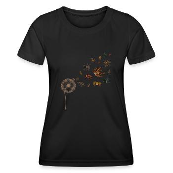 Arachnide Tarentule Cadeau Pissenlit Araignée - T-shirt sport Femme - noir - Devant - AI Model Female 172 light (172cm)