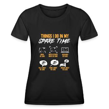 RC Car Ferngesteuertes Auto - Frauen Funktions-T-Shirt - Schwarz - Vorne - AI Model Female 172 light (172cm)