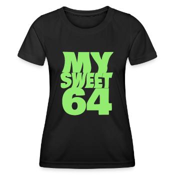 Sweet 64 - Women's Functional T-Shirt - black - Front - AI Model Female 172 light (172cm)