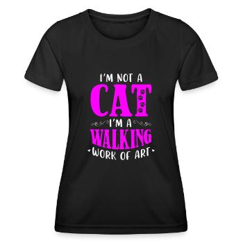 Persian Cat Cat Lover Cat Owner Persian Longhair C - Women's Functional T-Shirt - black - Front - AI Model Female 172 light (172cm)